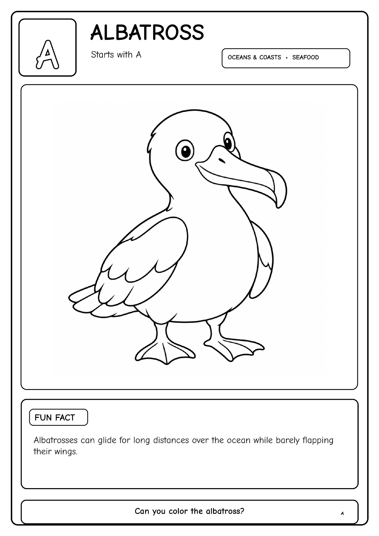 Bird Alphabet Adventures sample page 1